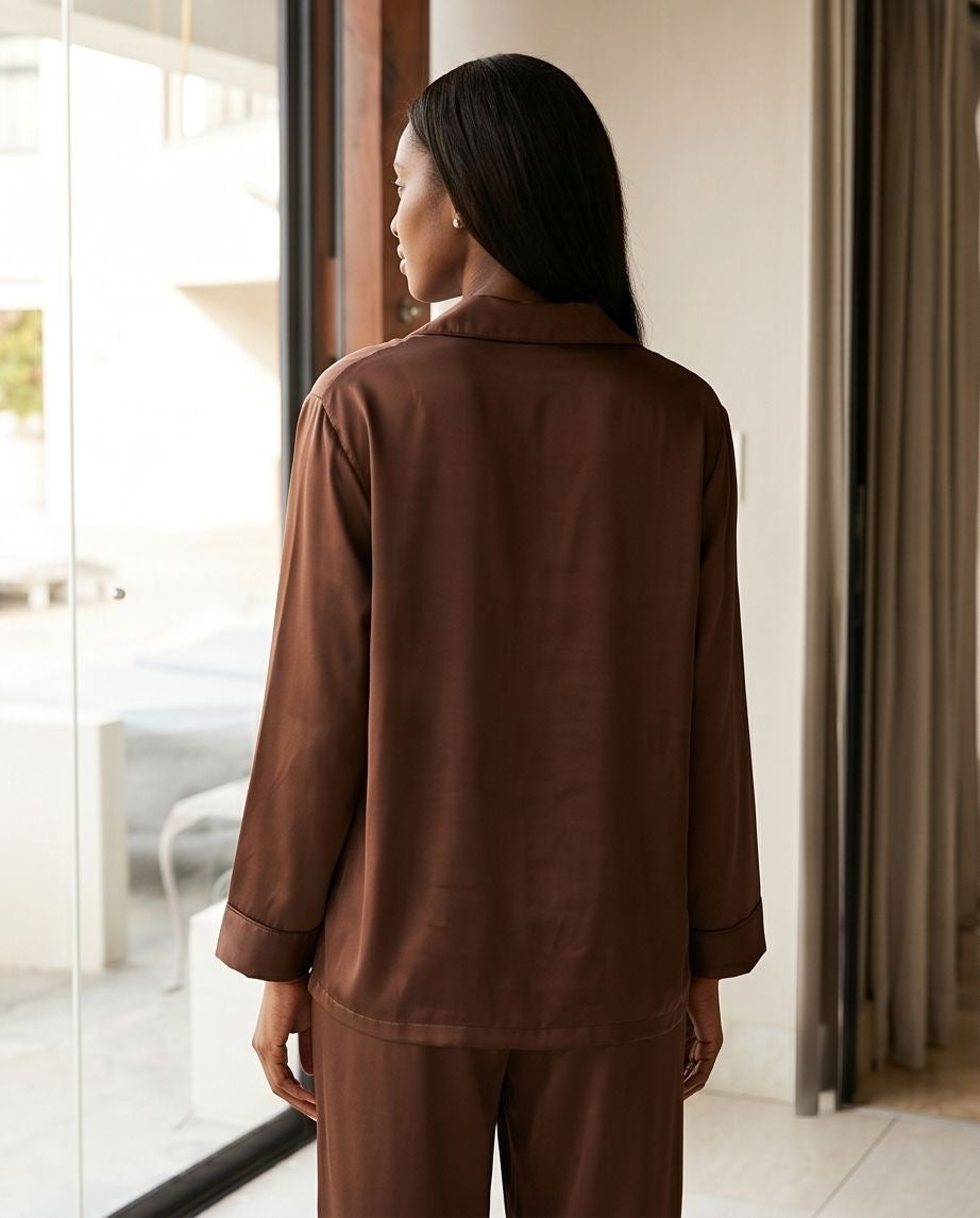 Cocoa Satin Set